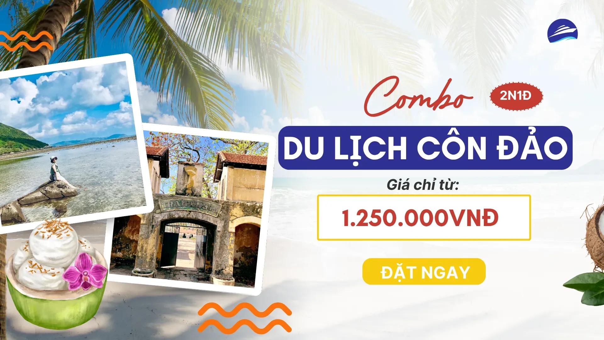 Combo Côn Đảo 2 ngày 1 đêm: vé tàu + khách sạn + xe máy, giá trọn gói