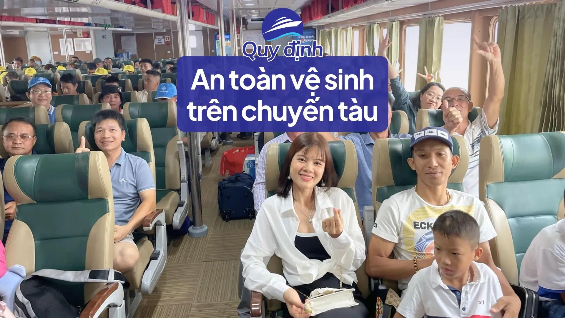 Quy định an toàn vệ sinh trên chuyến tàu Côn Đảo