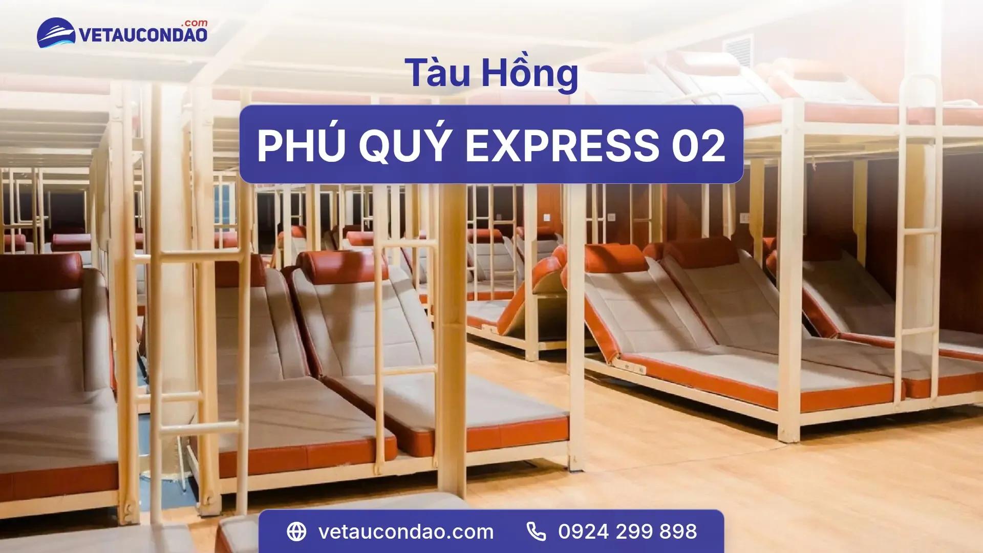 Tàu Phú Quý Express 02 (Tàu Hồng): giường nằm, review thật