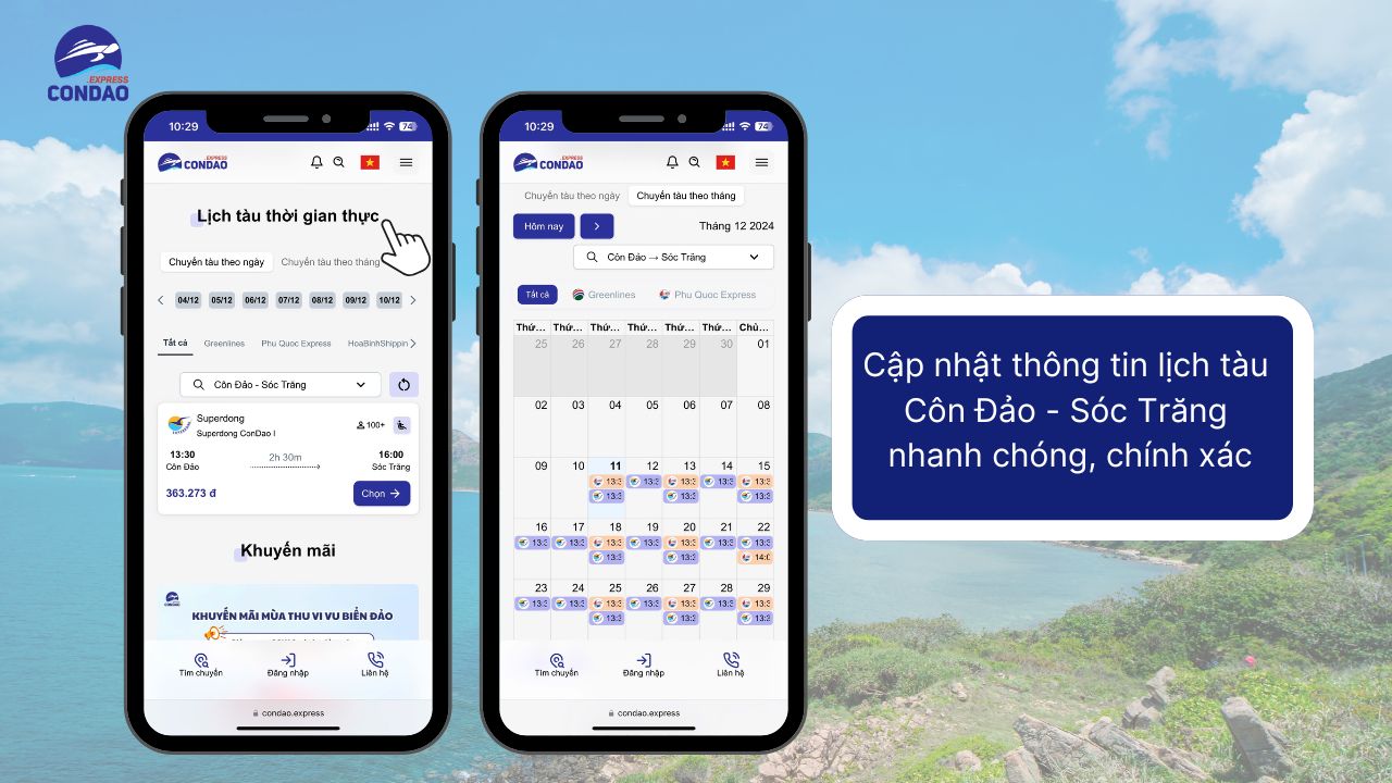 Cập nhật thông tin lịch tàu Côn Đảo Sóc Trăng