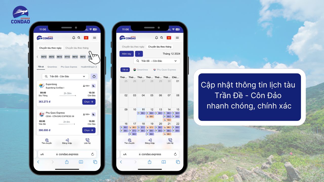Cập nhật thông tin lịch tàu Trần Đề Côn Đảo nhanh chóng
