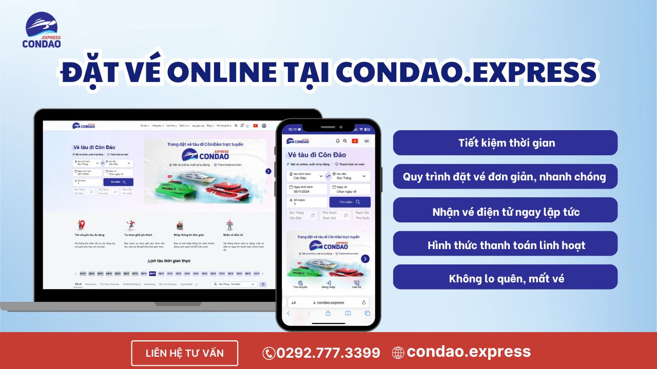Lợi ích khi đặt vé tàu Côn Đảo tại Vé Tàu Côn Đảo