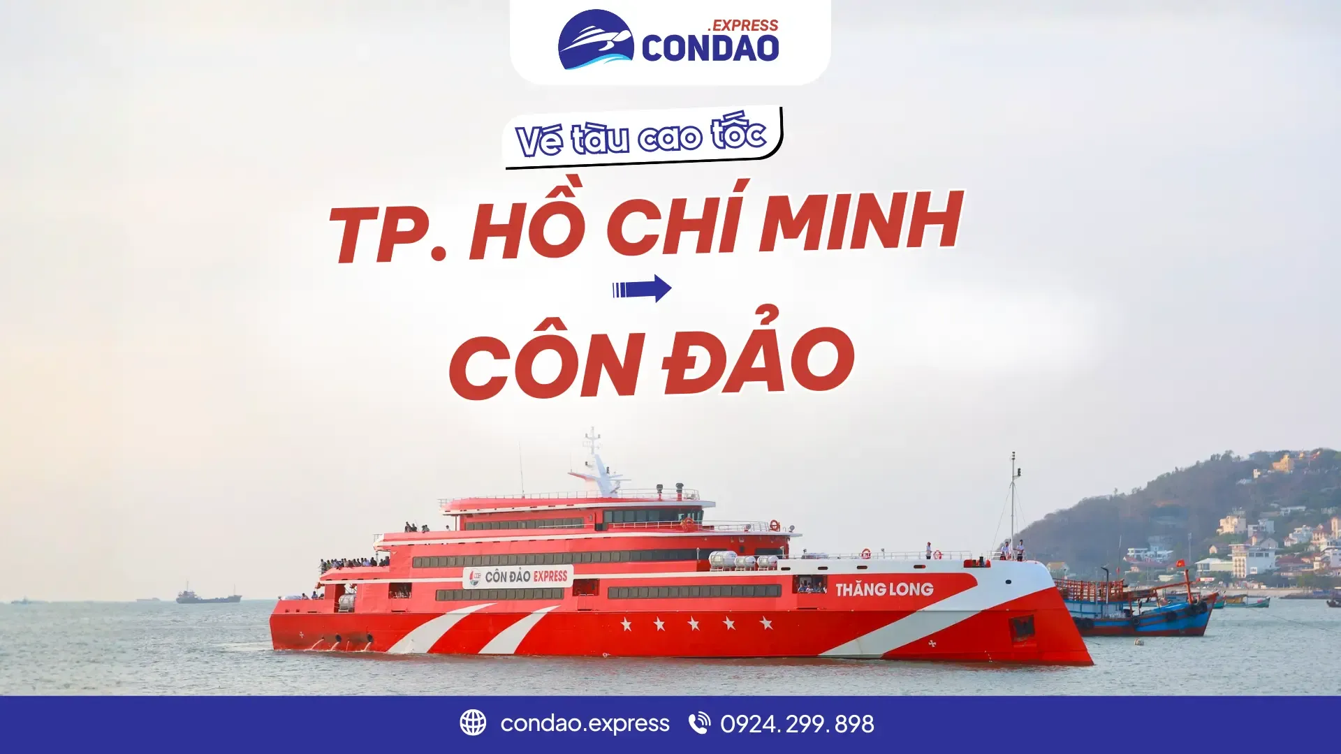 Vé tàu TP Hồ Chí Minh Côn Đảo Tàu Thăng Long